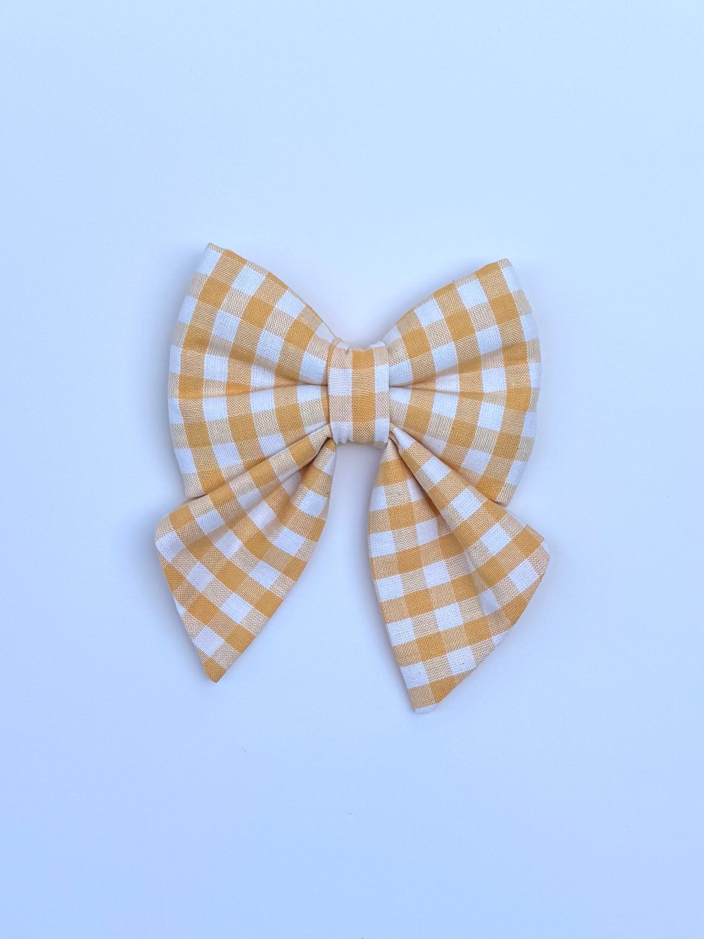 Gingham in Yellow Bow