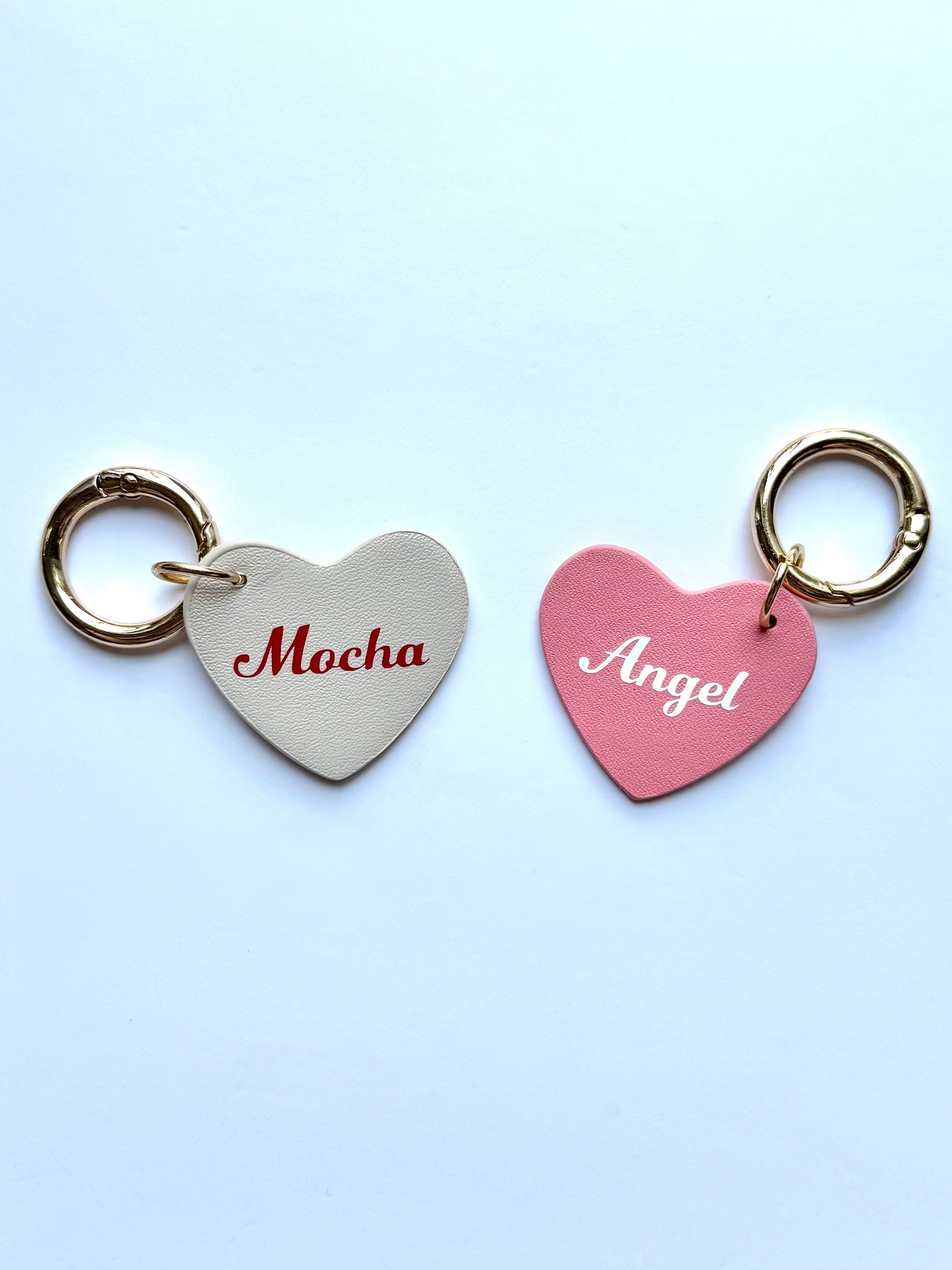 Heart Leather Pet Tag