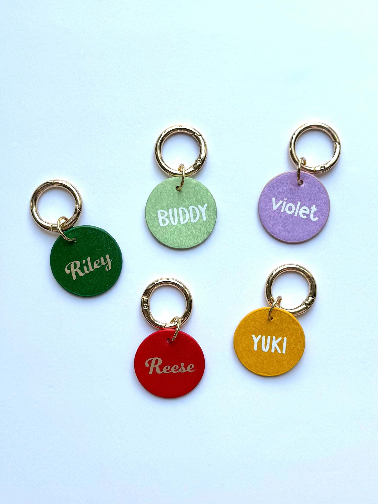 Round Leather Pet Tag (35mm)