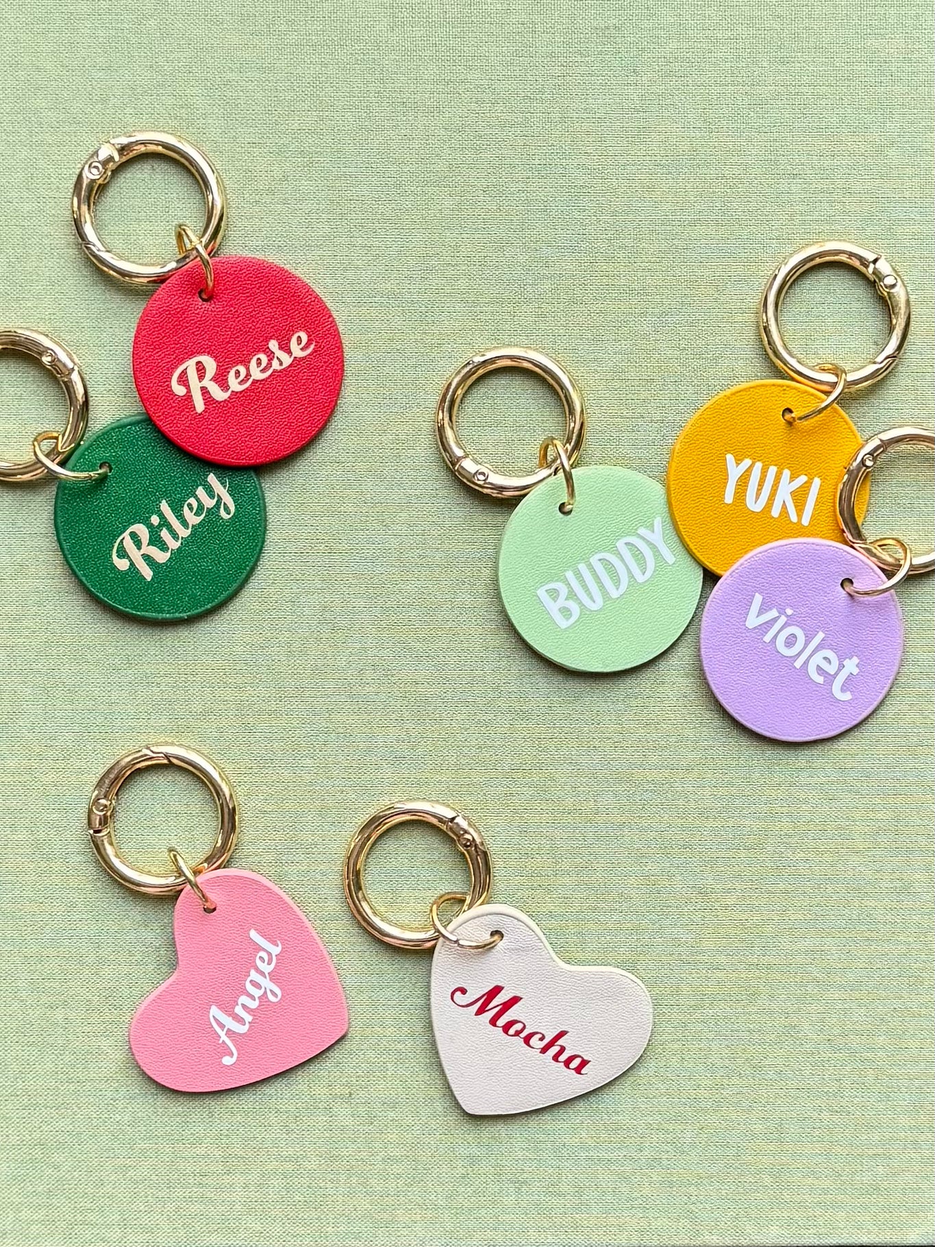 Round Leather Pet Tag (35mm)