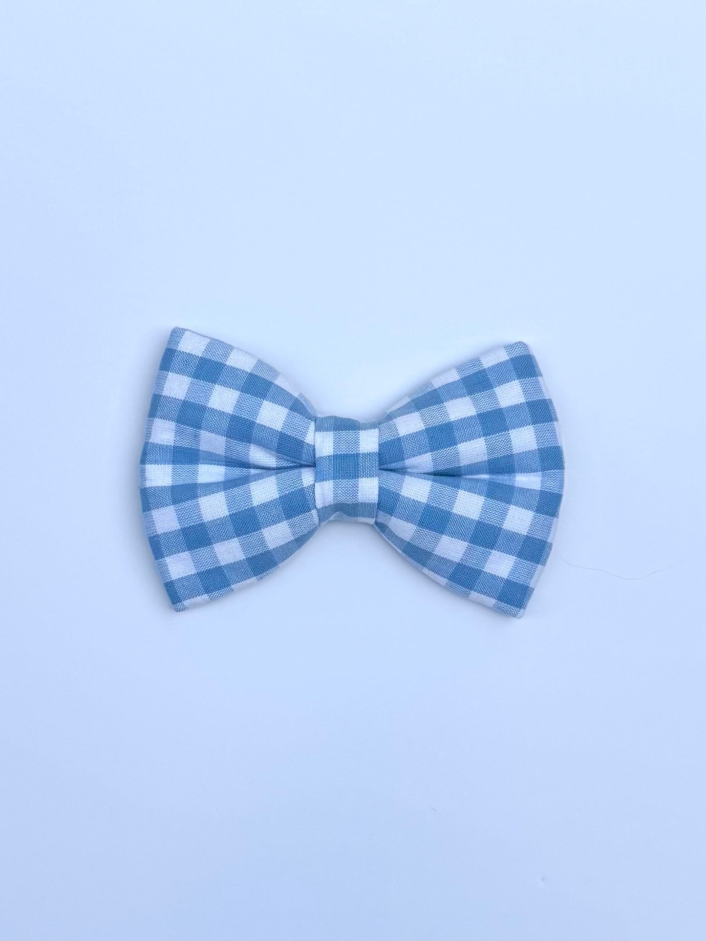 Gingham in Blue Bow