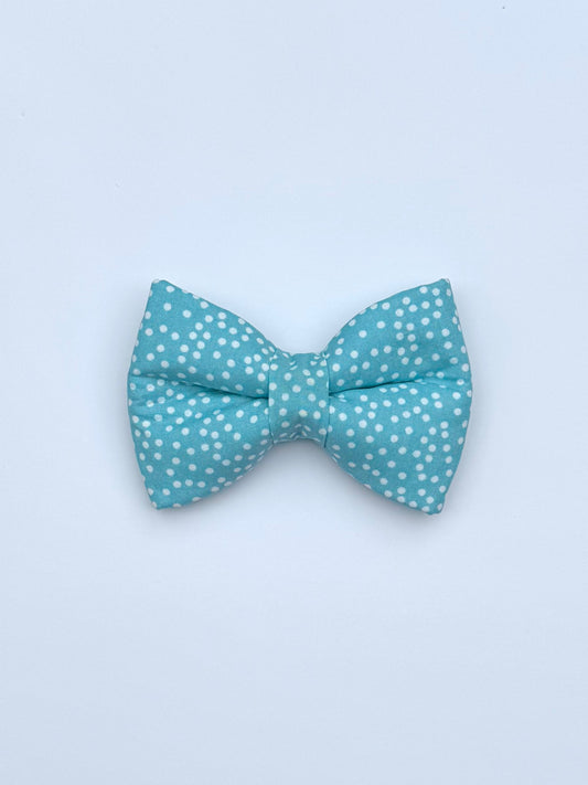 Polka Blue Bow