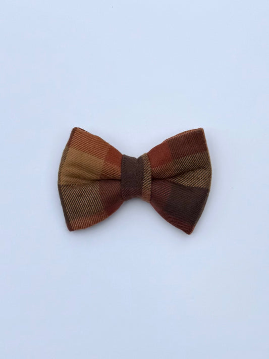 Pumpkin Patch Plaid Bow
