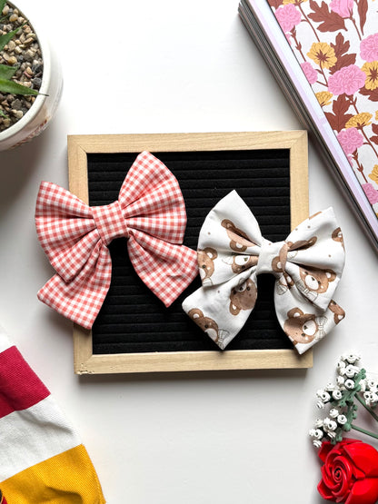 Farmhouse Gingham Bow