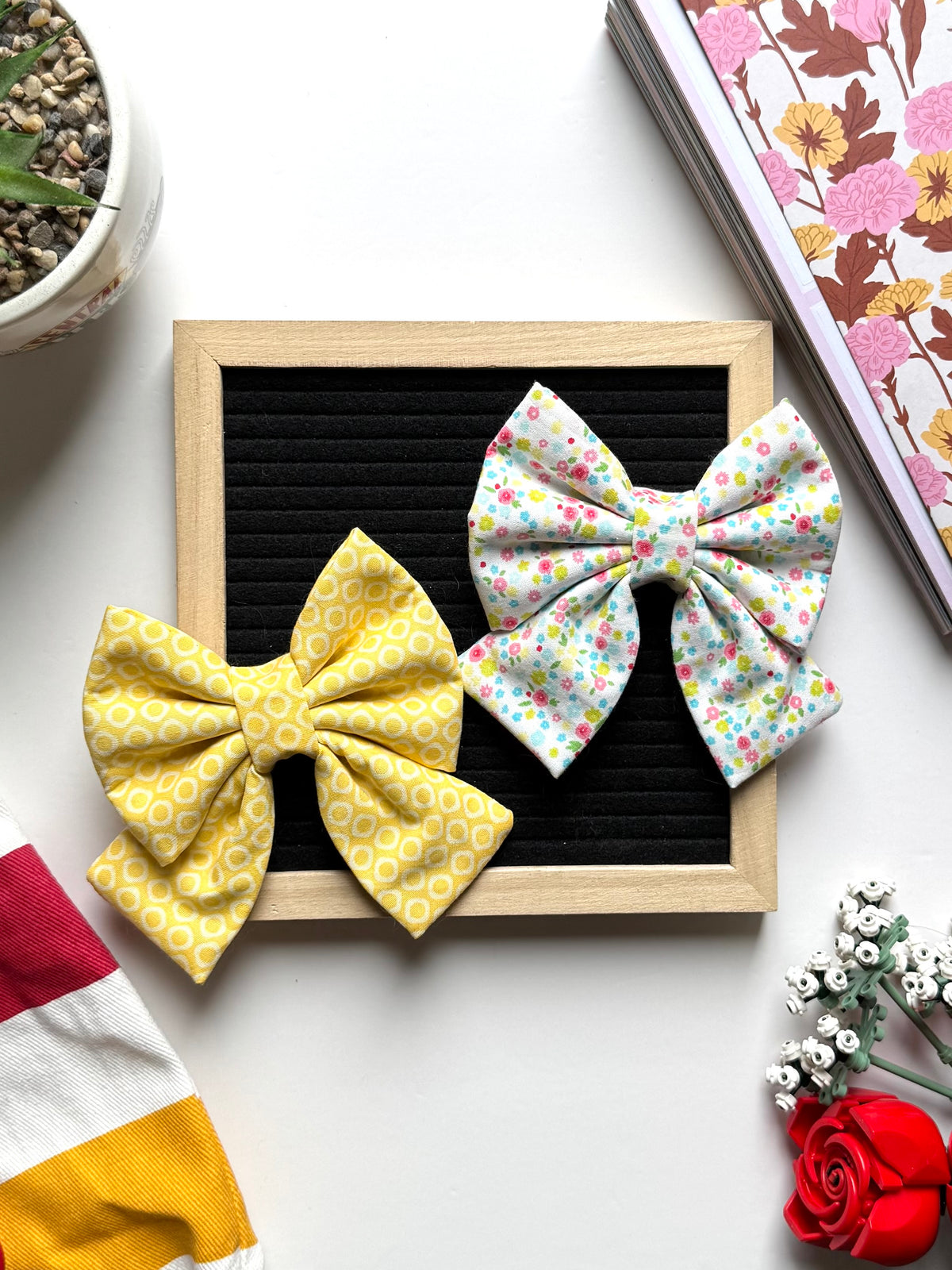 Sniff Spring Spring Flower Bow – Sniffs and Scribbles