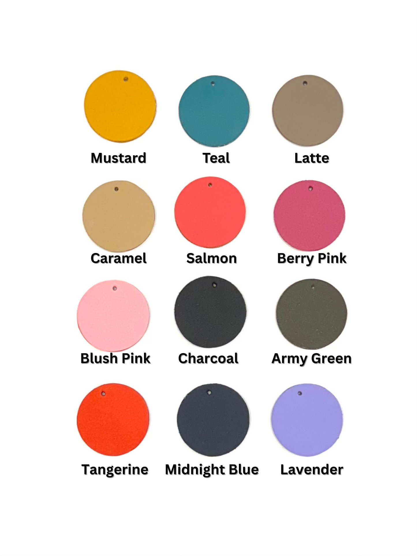 Leather Pet ID Tag (40mm)